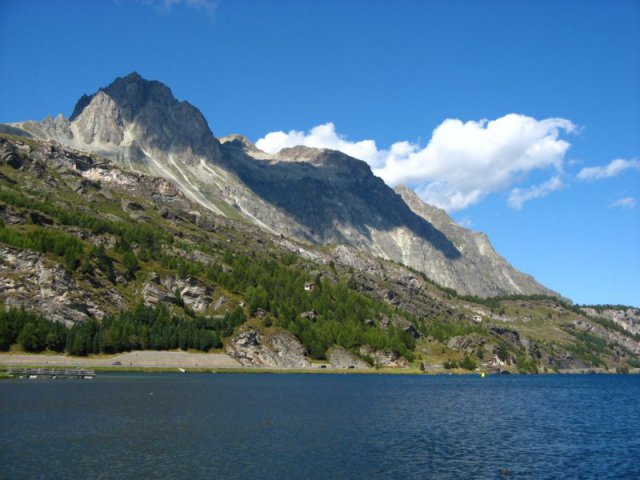 obere engadin maloja und see